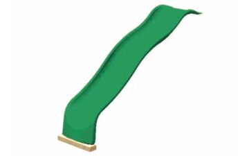 Горка с двойной волной зеленая (Double Wave Slide Green)