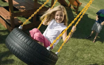 Качель-колесо на 4-х цепях (4-Chain Tire Swing option)