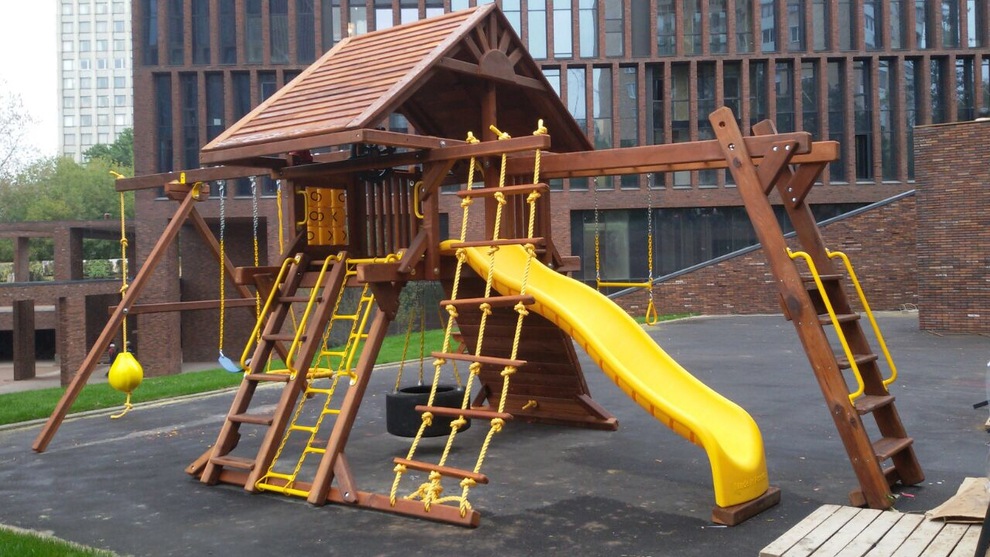Установка детской площадки в Санкт-Петербурге, жилой комплекс, Проект №2